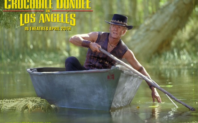 Crocodile Dundee in Los Angeles. Desktop wallpaper