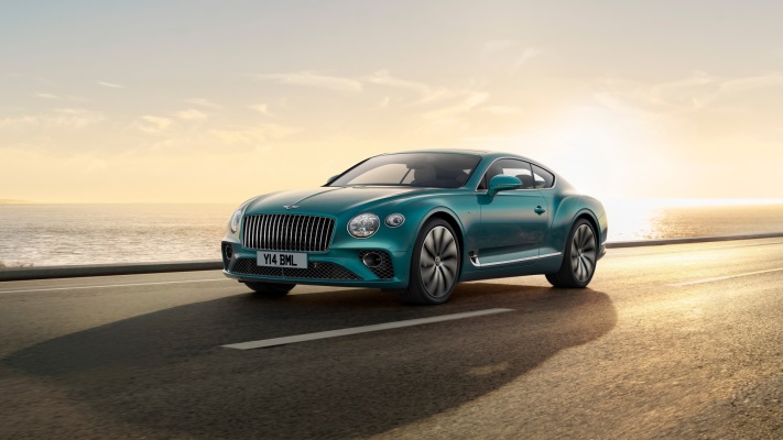 Bentley Continental GT Azure 2024. Desktop wallpaper