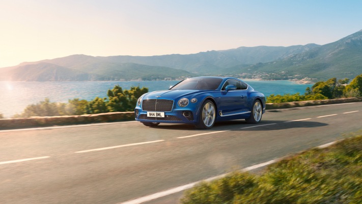 Bentley Continental GT Azure 2024. Desktop wallpaper