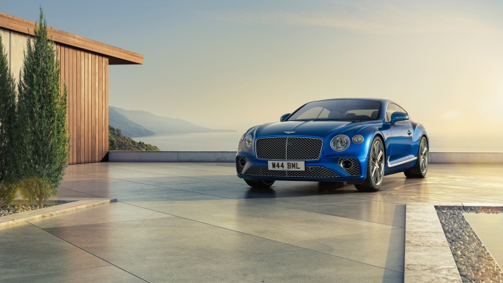 Bentley Continental GT Azure 2024. Desktop wallpaper