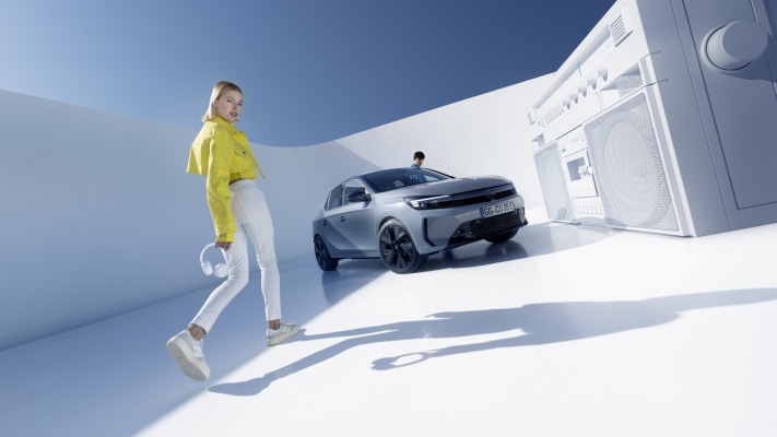 Opel Corsa-e 2024. Desktop wallpaper