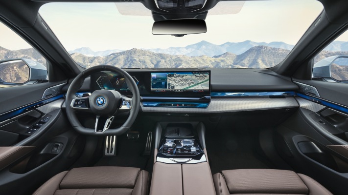 BMW i5 2024. Desktop wallpaper