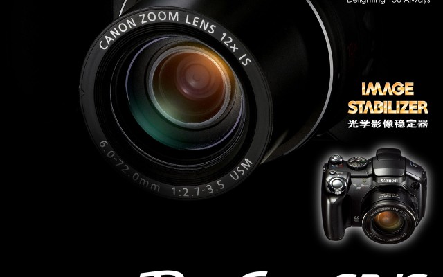 Canon PowerShot S3 IS. Desktop wallpaper