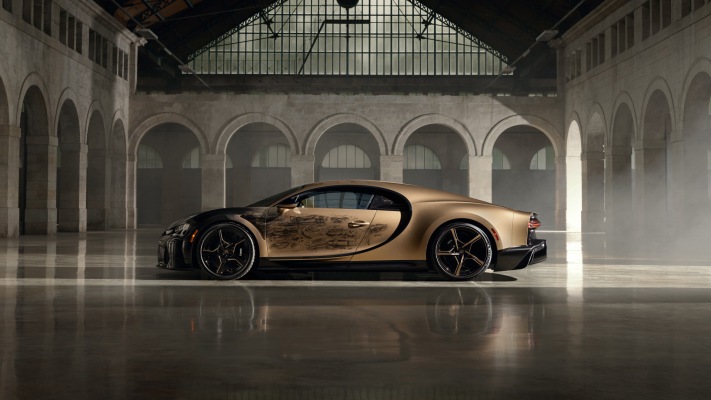 Bugatti Chiron Super Sport Golden Era 2023. Desktop wallpaper