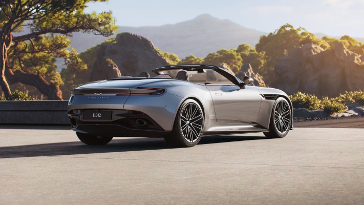 Aston Martin DB12 Volante 2024. Desktop wallpaper