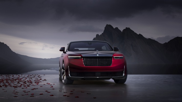 Rolls-Royce Droptail La Rose Noire 2024. Desktop wallpaper