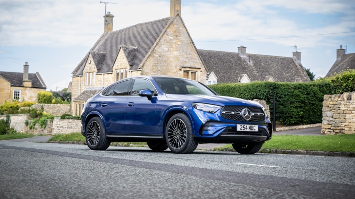 Mercedes-Benz GLC Coupe 220d 4MATIC UK Version 2024. Desktop wallpaper