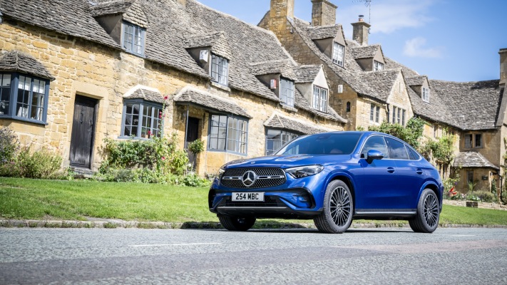 Mercedes-Benz GLC Coupe 220d 4MATIC UK Version 2024. Desktop wallpaper