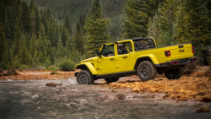 Jeep Gladiator Rubicon X 2024. Desktop wallpaper