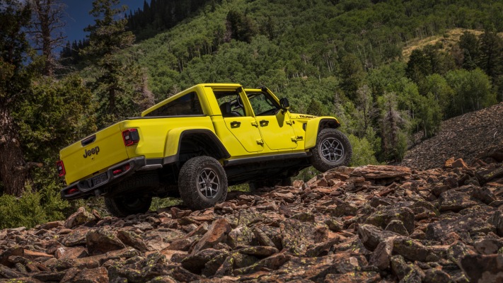 Jeep Gladiator Rubicon X 2024. Desktop wallpaper