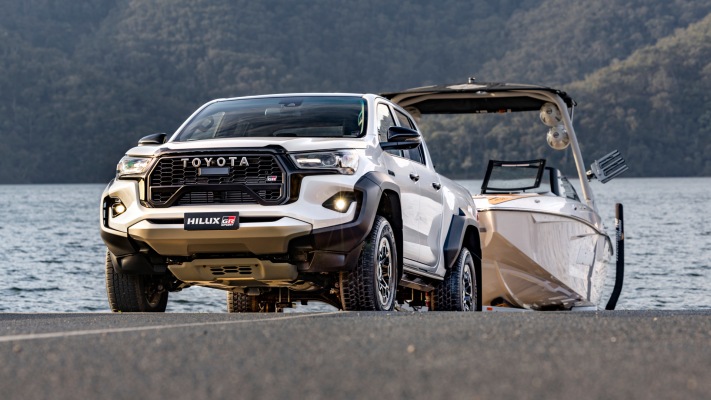 Toyota Hilux GR Sport AUS Version 2023. Desktop wallpaper