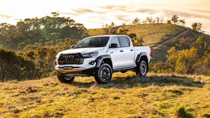 Toyota Hilux GR Sport AUS Version 2023. Desktop wallpaper