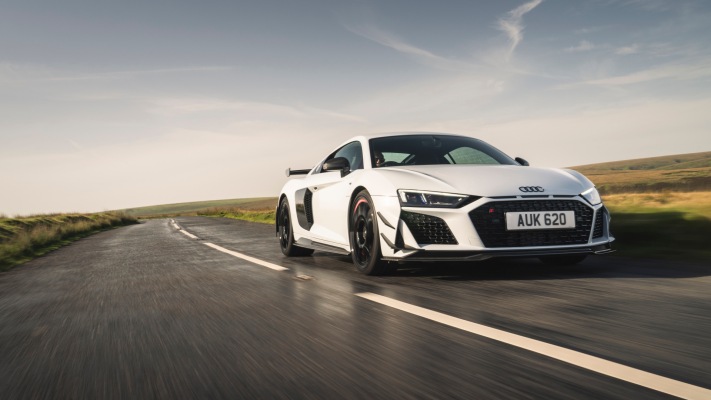 Audi R8 Coupe V10 GT RWD UK Version 2023. Desktop wallpaper