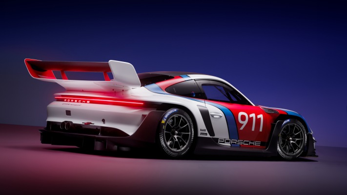 Porsche 911 GT3 R Rennsport 2023. Desktop wallpaper