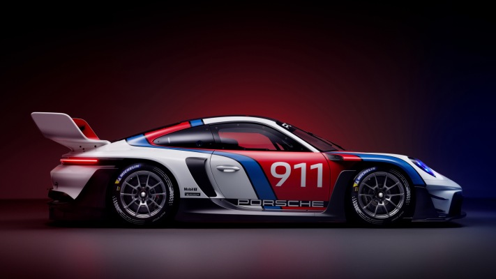 Porsche 911 GT3 R Rennsport 2023. Desktop wallpaper