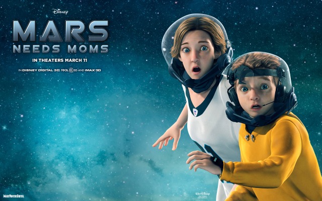 Mars Needs Moms. Desktop wallpaper