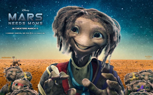 Mars Needs Moms. Desktop wallpaper