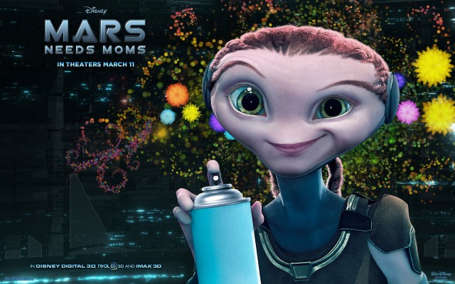 Mars Needs Moms. Desktop wallpaper