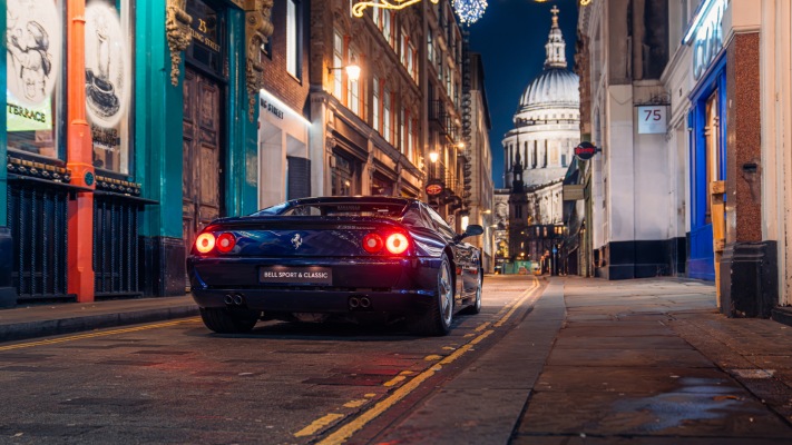 Ferrari F355 Berlinetta UK Version 1995. Desktop wallpaper