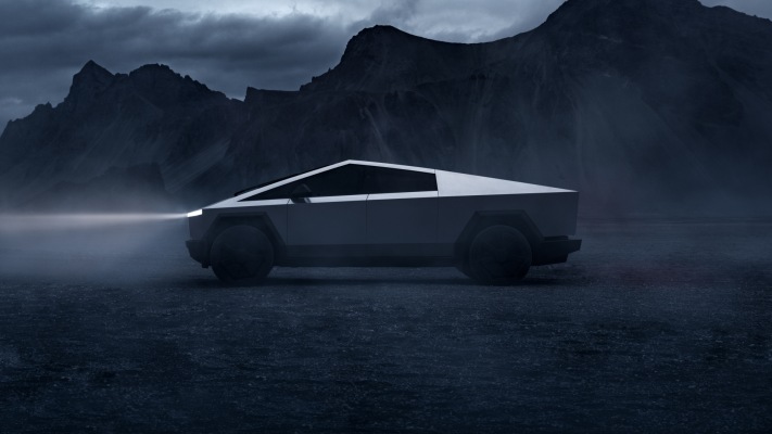 Tesla Cybertruck 2025. Desktop wallpaper