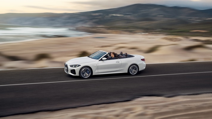 BMW 430i Convertible 2025. Desktop wallpaper