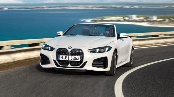 BMW 430i Convertible 2025. Desktop wallpaper