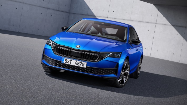 Skoda Octavia Sportline 2025. Desktop wallpaper