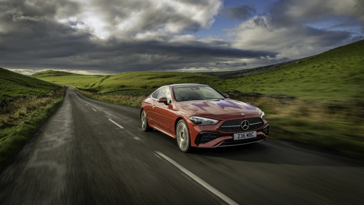 Mercedes-Benz CLE 300 Coupe 4MATIC UK Version 2024. Desktop wallpaper