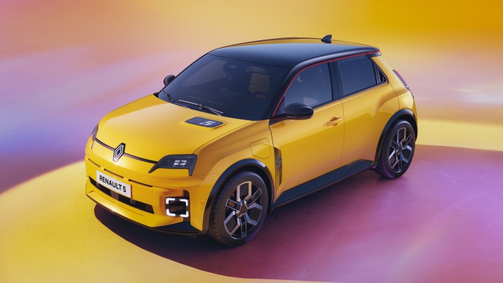 Renault 5 E-Tech 2025. Desktop wallpaper