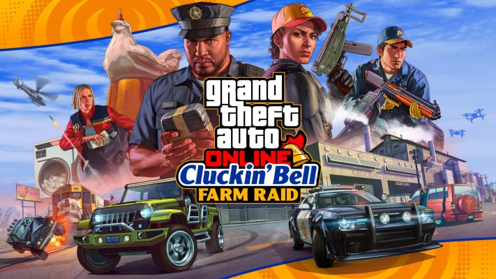 Grand Theft Auto Online: Cluckin' Bell Farm Raid. Desktop wallpaper