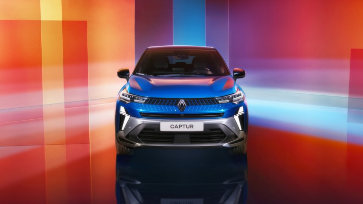 Renault Captur E-Tech Hybrid Esprit Alpine 2025. Desktop wallpaper
