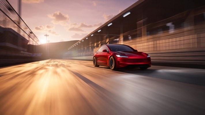 Tesla Model 3 Performance 2025. Desktop wallpaper