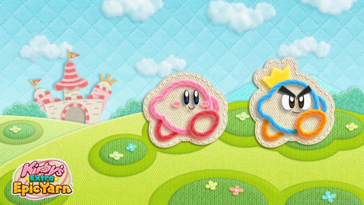 Kirby's Extra Epic Yarn. Desktop wallpaper