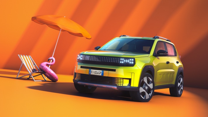 Fiat Grande Panda 2025. Desktop wallpaper