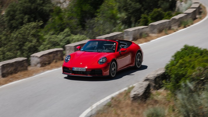 Porsche 911 Carrera Cabriolet 2025. Desktop wallpaper