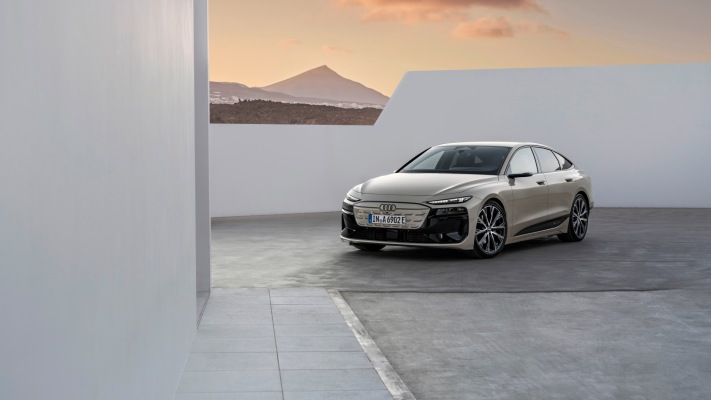 Audi A6 Sportback e-tron 2025. Desktop wallpaper