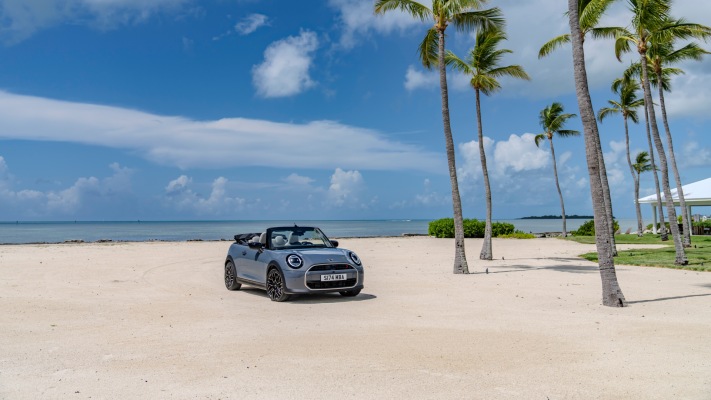 MINI Cooper S Convertible 2025. Desktop wallpaper