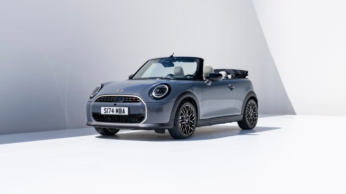 MINI Cooper S Convertible 2025. Desktop wallpaper