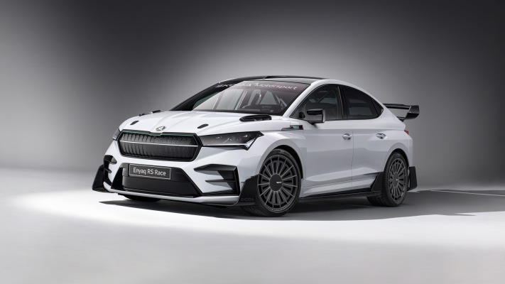 Skoda Enyaq RS Race Concept 2024. Desktop wallpaper