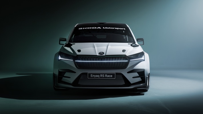 Skoda Enyaq RS Race Concept 2024. Desktop wallpaper