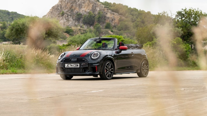 MINI John Cooper Works Convertible 2025. Desktop wallpaper