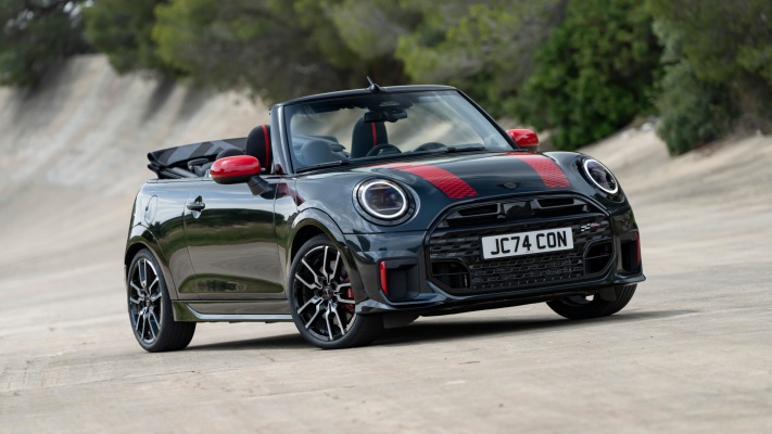 MINI John Cooper Works Convertible 2025. Desktop wallpaper