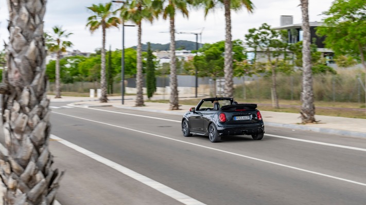 MINI John Cooper Works Convertible 2025. Desktop wallpaper