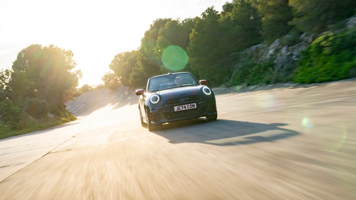 MINI John Cooper Works Convertible 2025. Desktop wallpaper