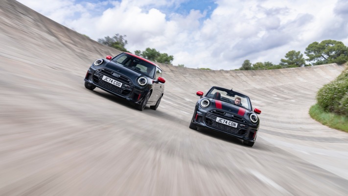 MINI John Cooper Works Convertible 2025. Desktop wallpaper