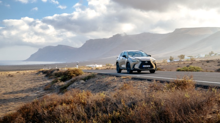 Lexus NX 350h Overtrail 2025. Desktop wallpaper