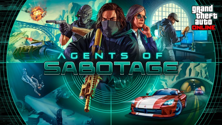 Grand Theft Auto Online: Agents of Sabotage. Desktop wallpaper