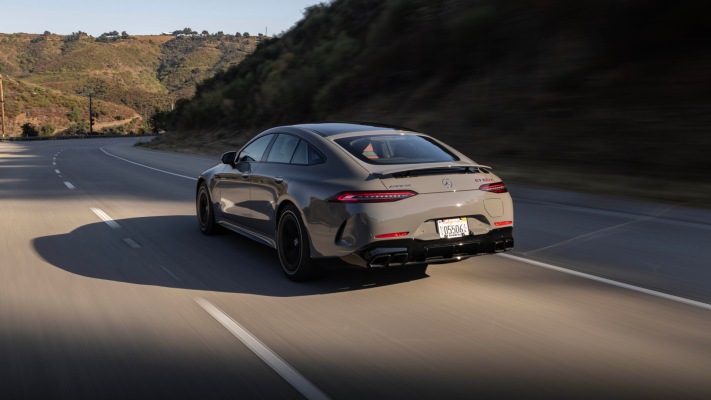 Mercedes-AMG GT 63 S E Performance 4-Door USA Version 2025. Desktop wallpaper