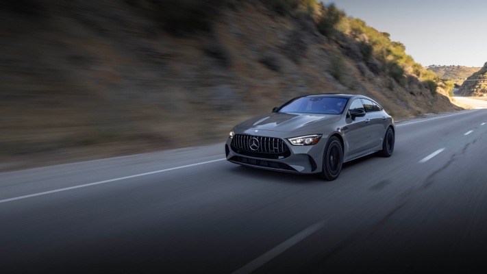 Mercedes-AMG GT 63 S E Performance 4-Door USA Version 2025. Desktop wallpaper