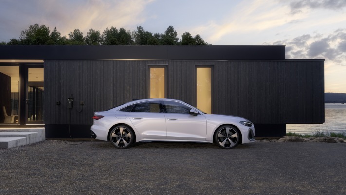 Audi A5 Sedan e-hybrid quattro 2025. Desktop wallpaper